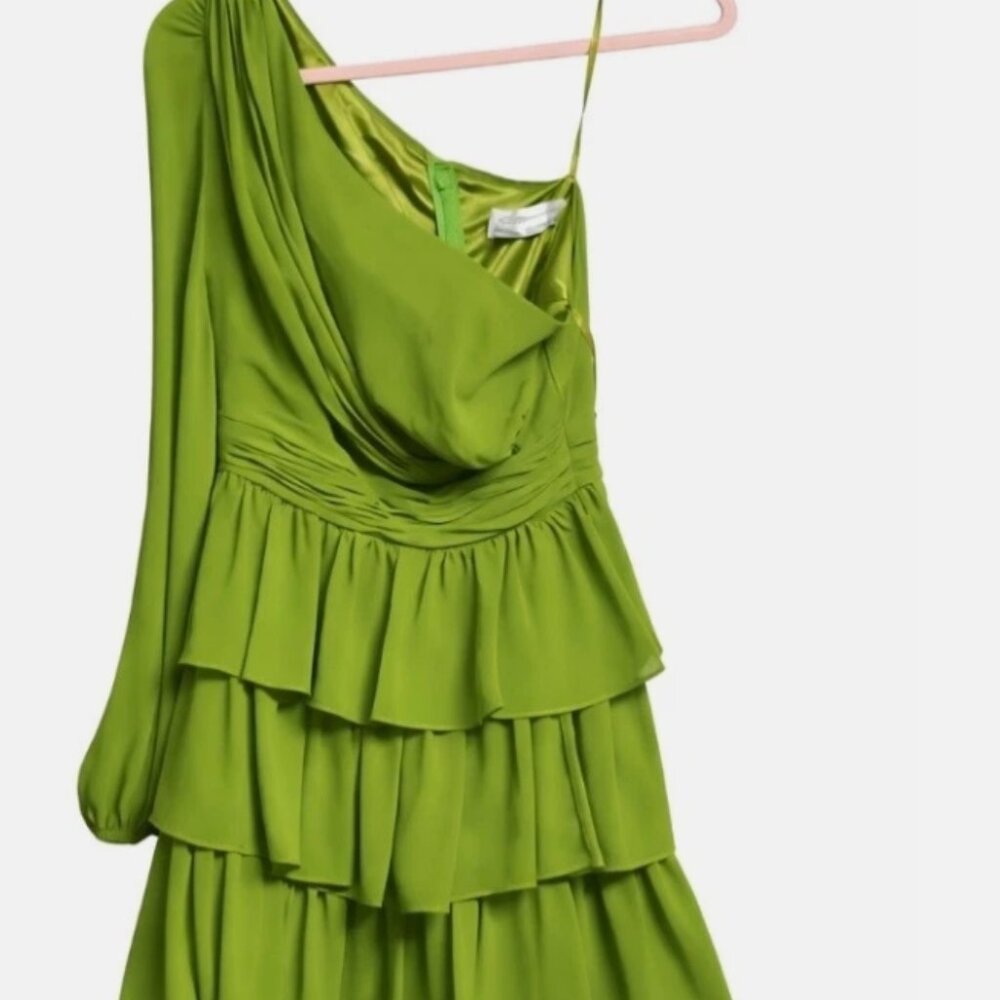 NWT mac duggal dress size 2 Olive Green